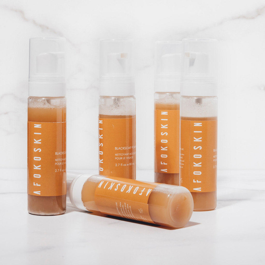 Black Soap Foaming Face Wash - AFOKOSKIN