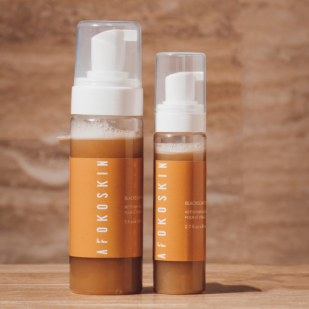 Black Soap Foaming Face Wash - AFOKOSKIN